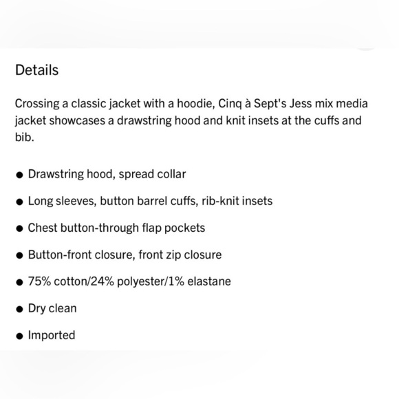 Cinq a Sept Jess mixed media jacket - Picture 4 of 8